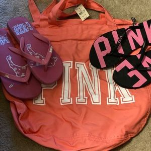 Pink Bag and Flops